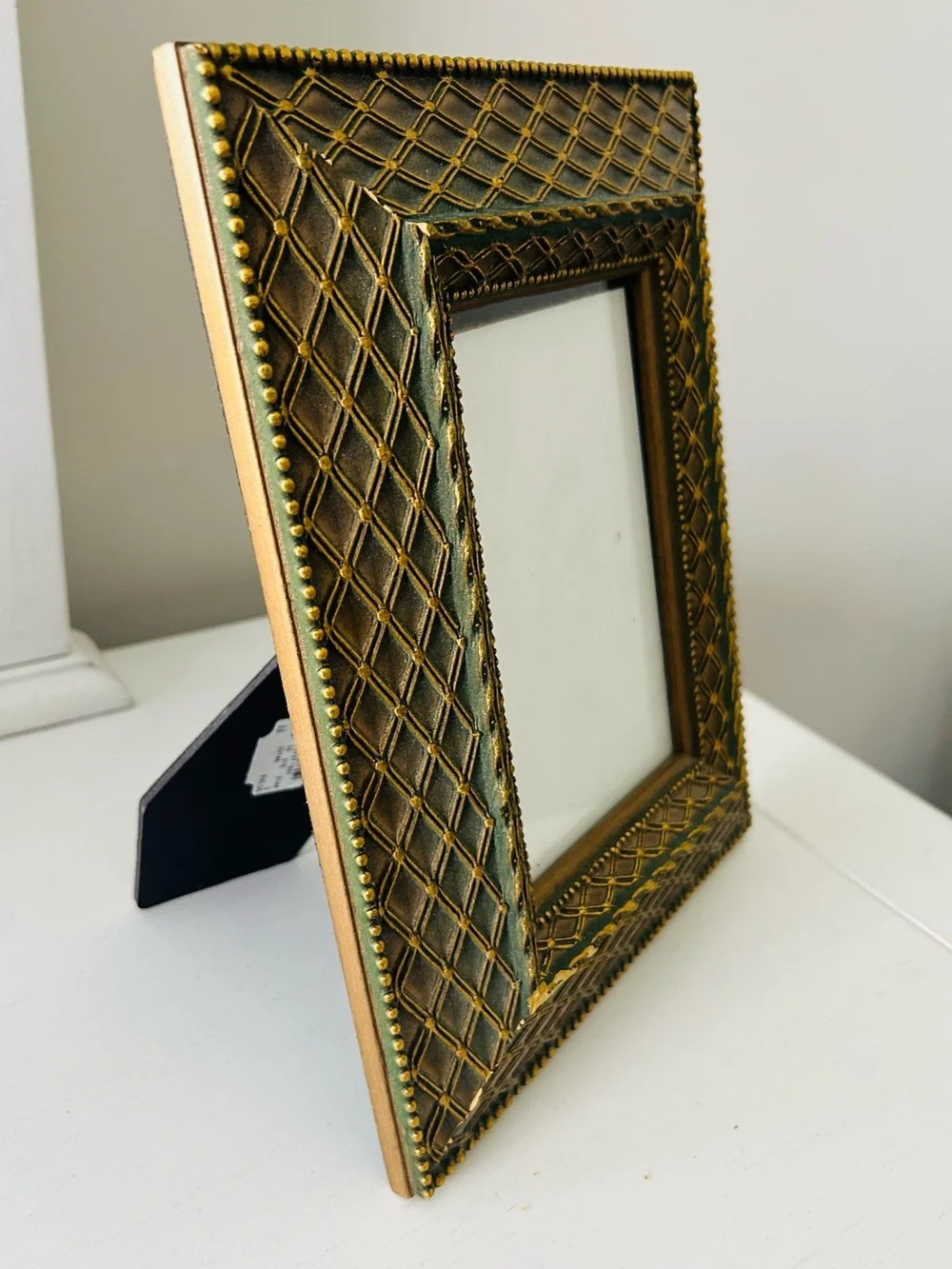 Ornate Gold and Bronze Color Wood Decorative Picture Frame by Neiman Marcus